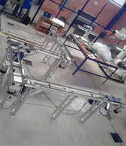 transportador con tablero de control