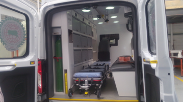 interior de ambulancia